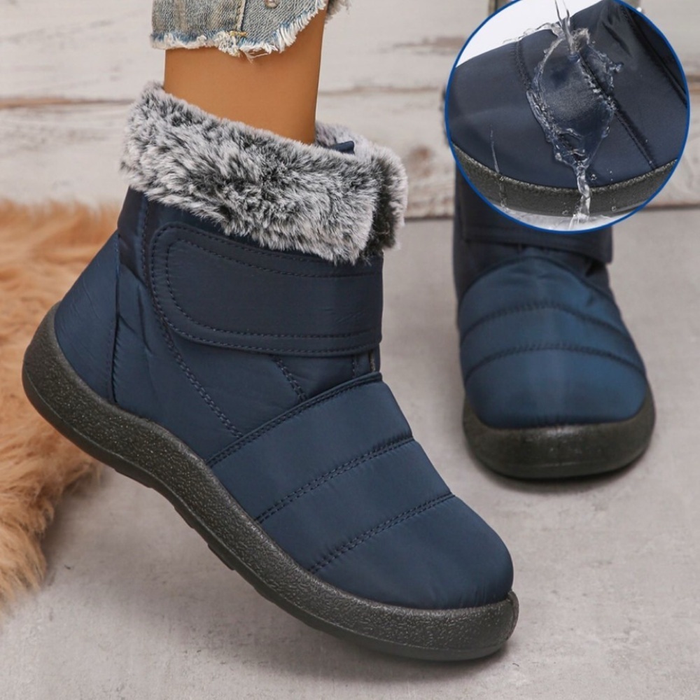 Navy Blue Winter Snow/Rain Boots - Picture 2 of 2